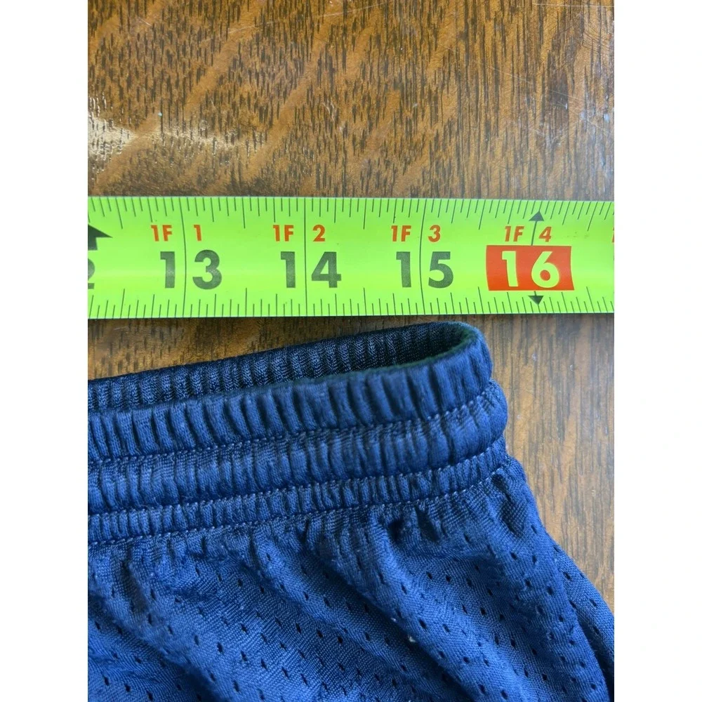 Vintage Y2K Nike Shorts Mens XL Navy Blue Athletic Mesh Performance‎ Swoosh